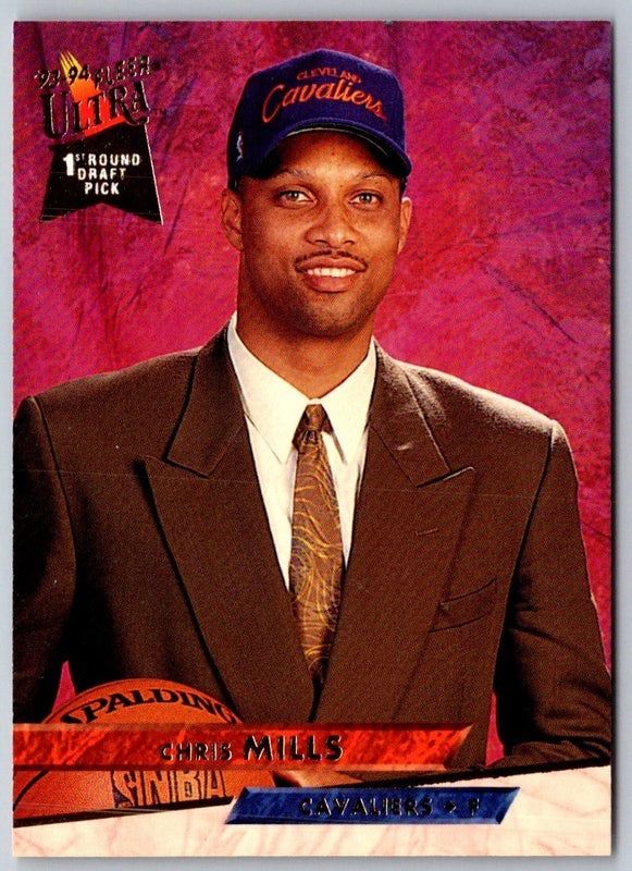 1993 Ultra Chris Mills #38 Rookie