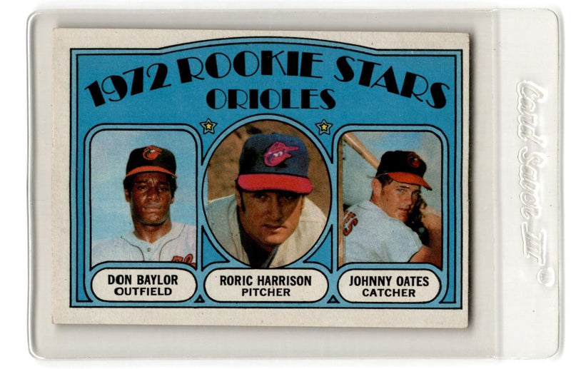 1972 Topps Orioles Rookies - Don Baylor/Roric Harrison/Johnny Oates