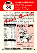 1991 Topps Archives 1953 Willard Marshall
