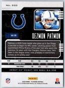 2020 Panini Absolute Dezmon Patmon