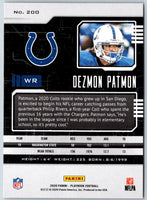 2020 Panini Absolute Dezmon Patmon #133 Rookie