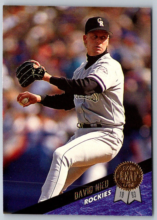 1993 Leaf David Nied #390