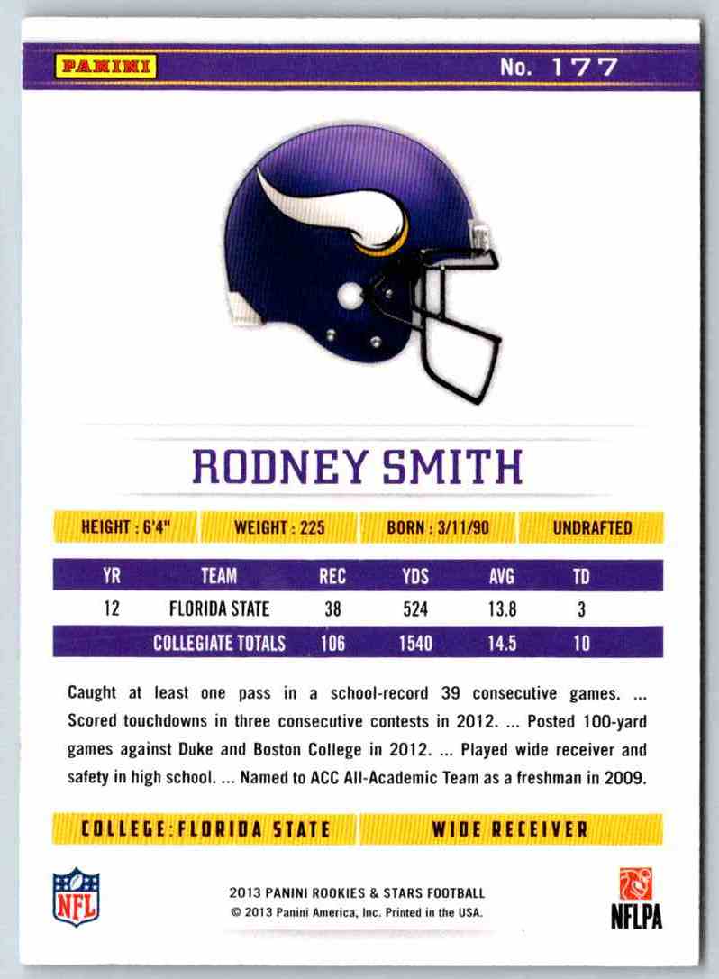 2014 Panini Rookies And Stars Rodney Smith