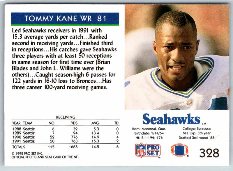 1992 Proset Tommy Kane