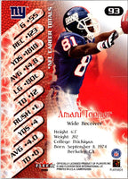 2000 Fleer Gamers Amani Toomer #93