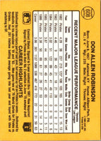 1987 Donruss Don Robinson #608
