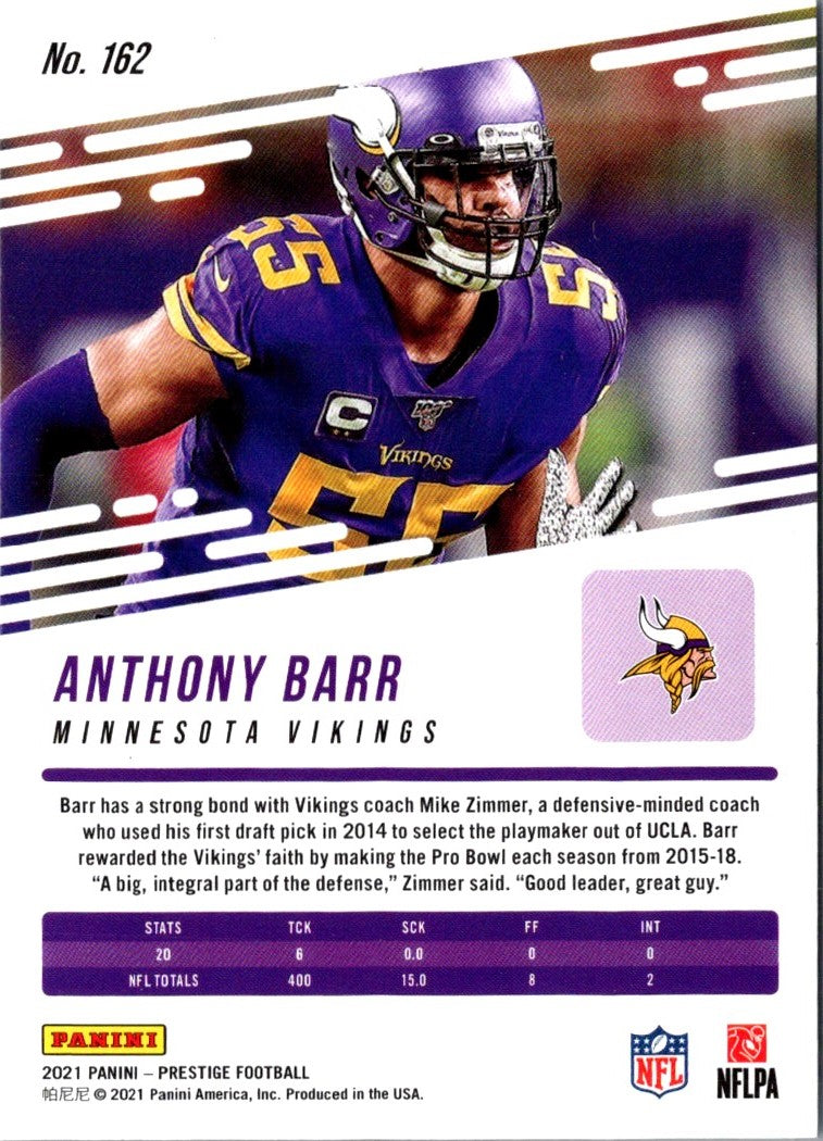 2021 Panini Prestige Anthony Barr