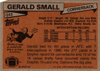 1981 Topps Gerald Small #243 Rookie EX