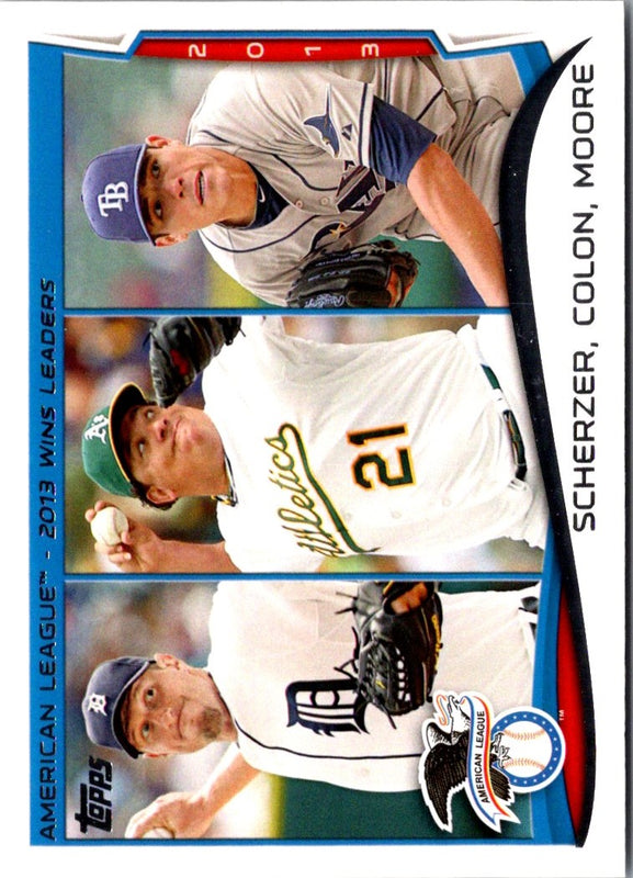 2014 Topps Max Scherzer/Bartolo Colon/Matt Moore #299