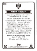 2012 Topps Magic Carson Palmer