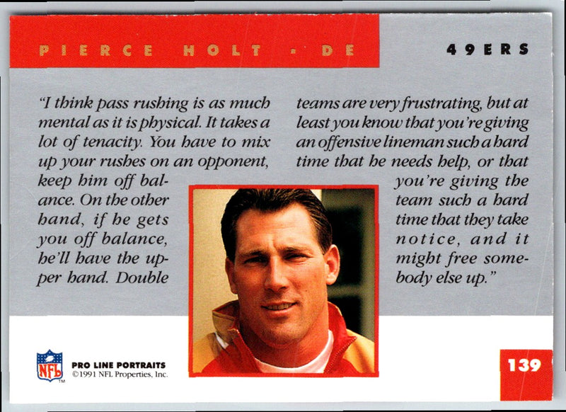 1991 Pro Line Portraits Pierce Holt