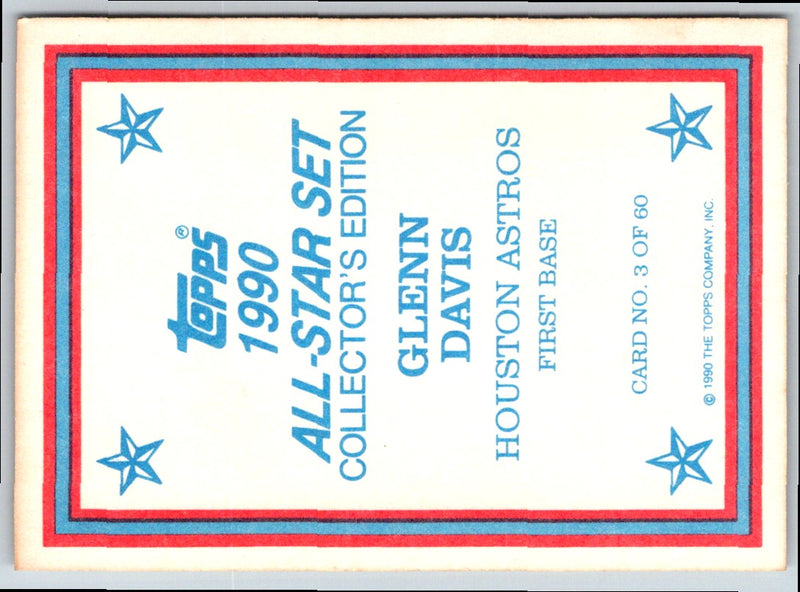 1990 Topps Glossy Send-Ins Glenn Davis