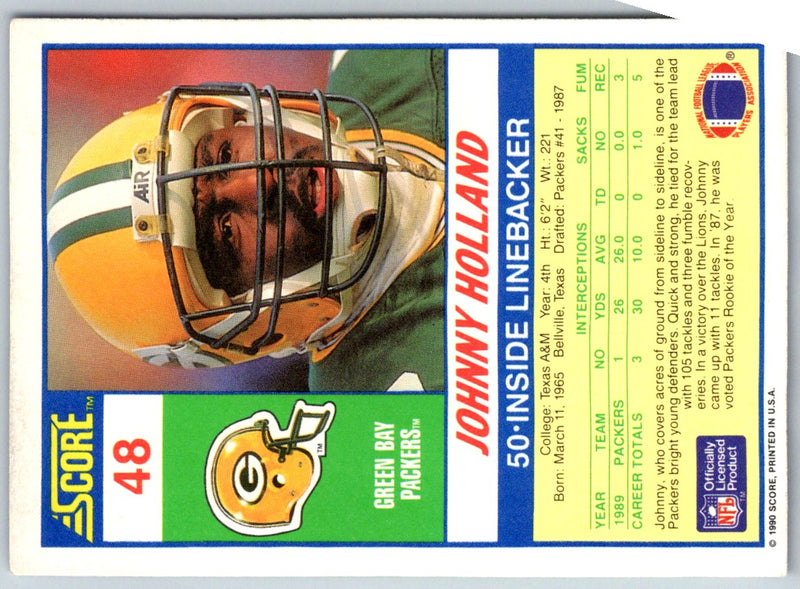 1990 Score Johnny Holland