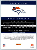 2012 Panini Prestige Brock Osweiler