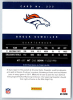 2012 Panini Prestige Brock Osweiler #233 Rookie