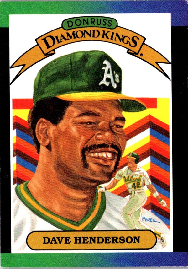 1989 Diamond Kings Dave Henderson #20