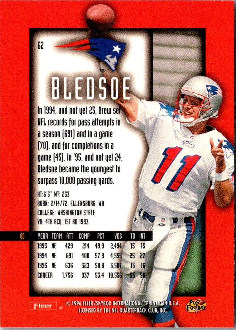 1995 Action Packed Monday Night Football Drew Bledsoe