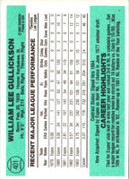 1984 Donruss Bill Gullickson #401