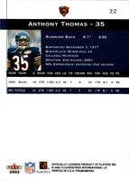 2002 Fleer Premium Anthony Thomas #22
