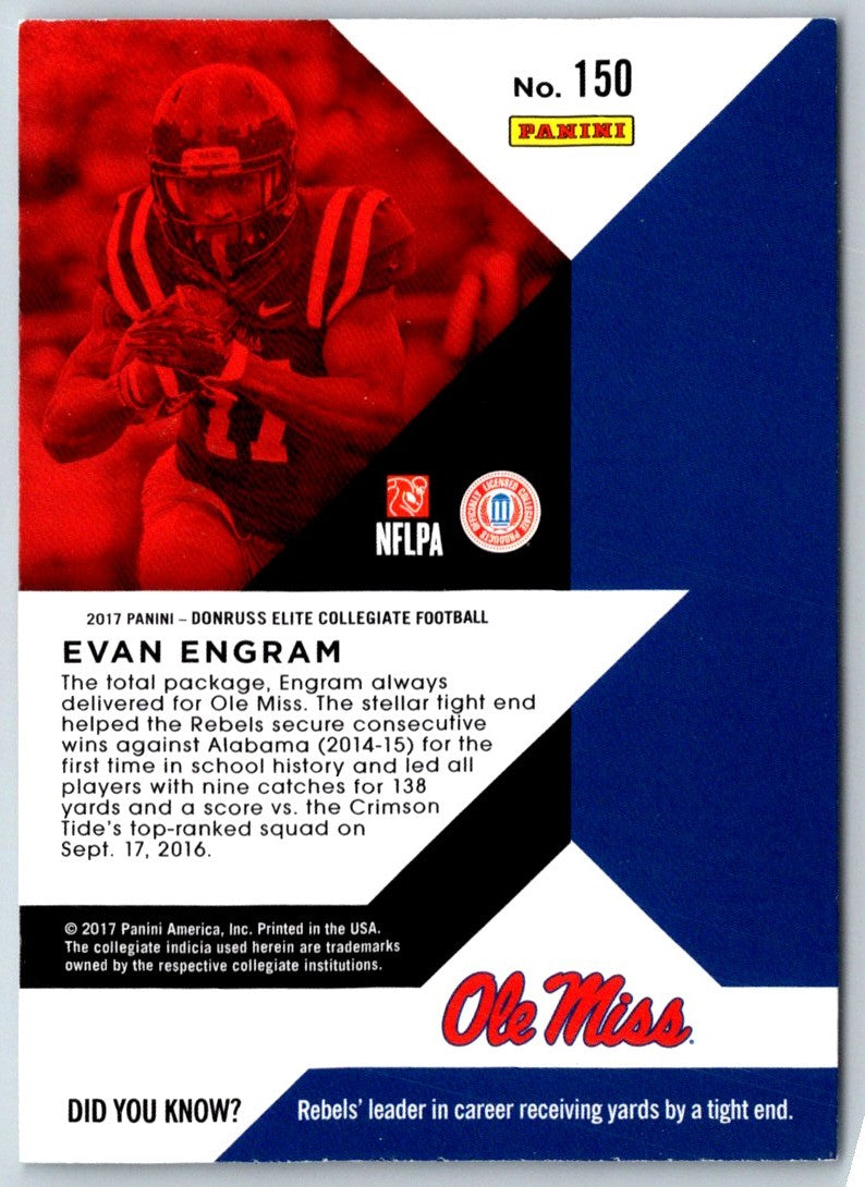 2017 Panini Elite Draft Picks Evan Engram