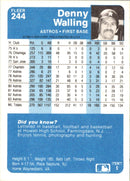 1984 Fleer Denny Walling