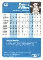 1984 Fleer Denny Walling #244