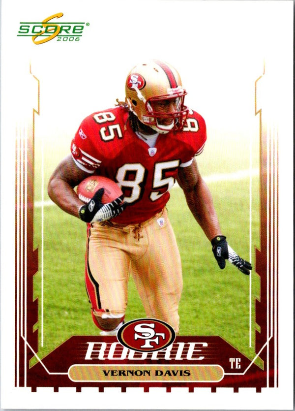 2006 Score Vernon Davis #347 Rookie