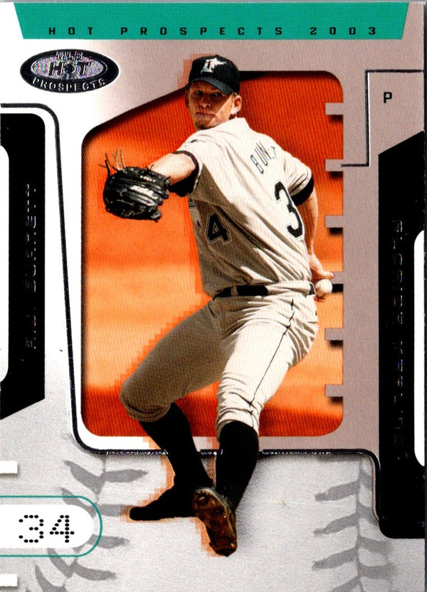 2003 Fleer Hot Prospects A.J. Burnett #32