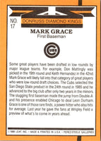 1989 Diamond Kings Mark Grace #17