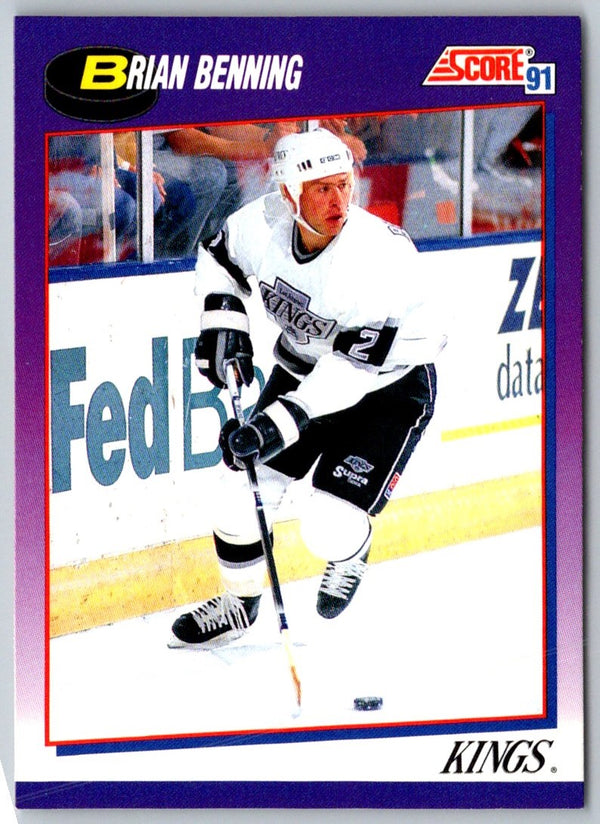 1991 Score Brian Benning #186