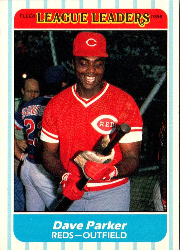 1986 Fleer League Leaders Dave Parker #30