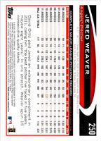 2012 Topps Jered Weaver #250