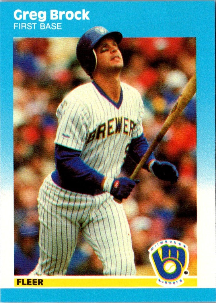 1987 Fleer Update Glossy Greg Brock