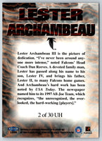 1999 Fleer Tradition Unsung Heroes Lester Archambeau #2UH