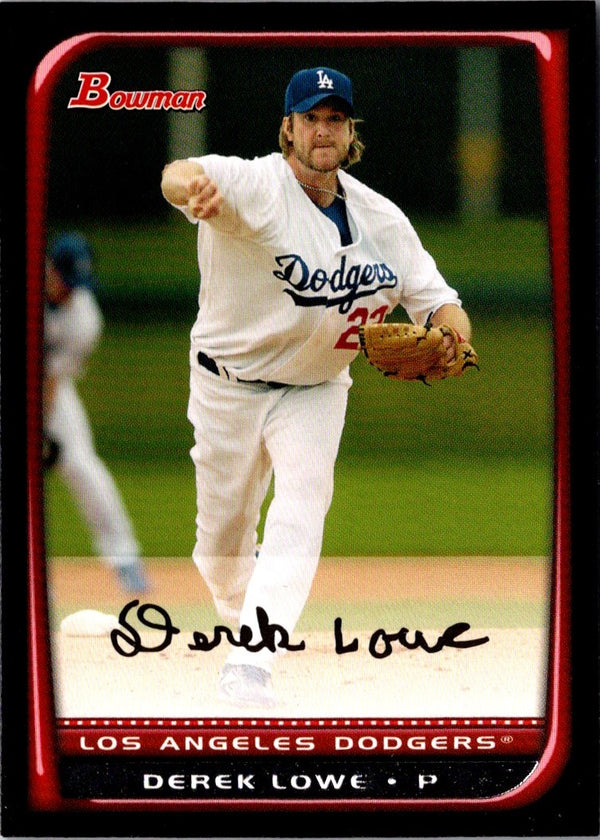 2008 Bowman Derek Lowe #72