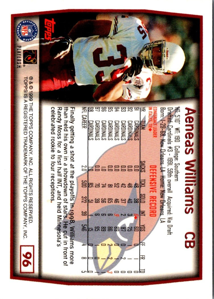 1999 Topps Aeneas Williams