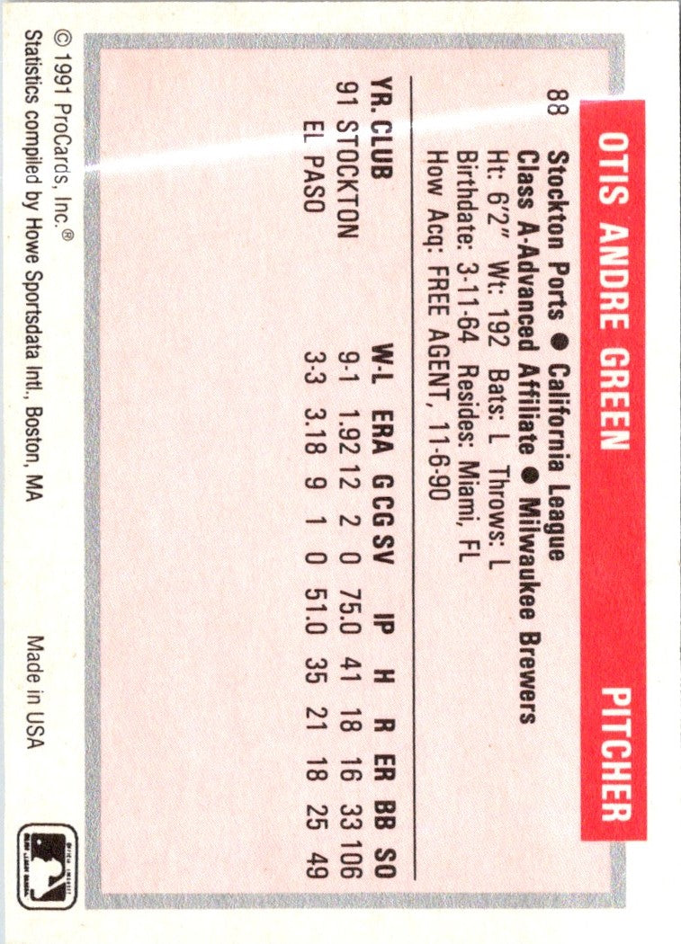 1991 ProCards Otis Green