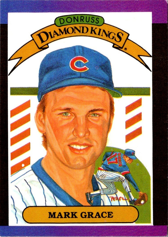 1989 Diamond Kings Mark Grace #17