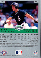 1993 Classic Best Alex Gonzalez #51