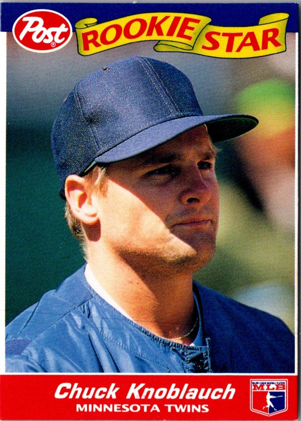 1992 Post Cereal Chuck Knoblauch #6