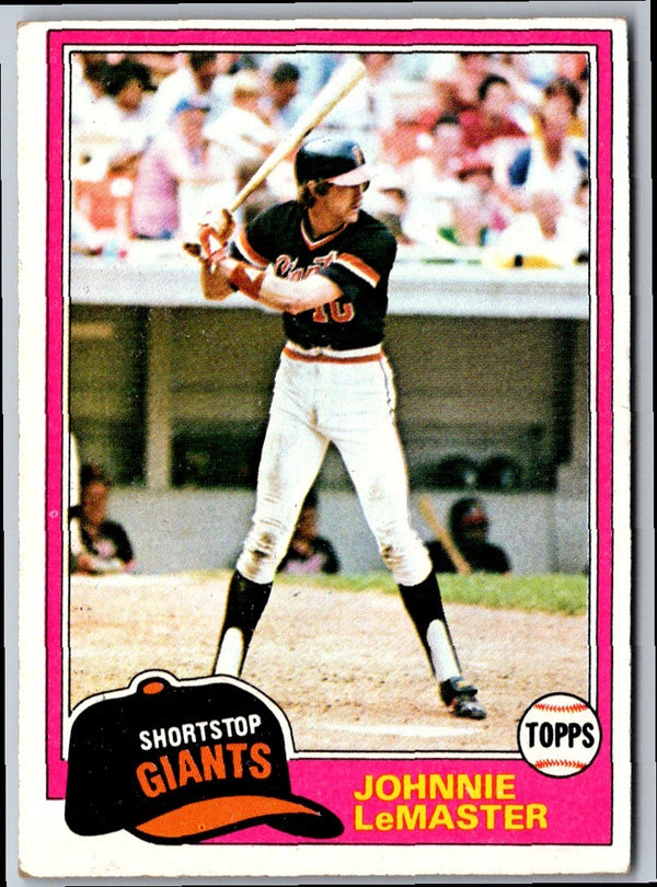 1981 Topps Johnnie LeMaster #84