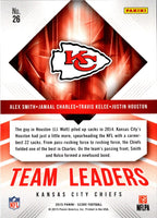2015 Score Team Leaders Alex Smith/Jamaal Charles/Justin Houston/Travis Kelce #26