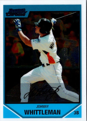 2007 Bowman Draft Picks & Prospects Chrome Johnny Whittleman #BDPP101