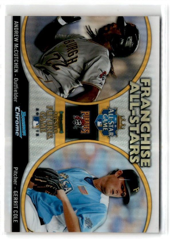 2012 Bowman Chrome Franchise All-Stars Gerrit Cole/Andrew McCutchen #FAS-MC