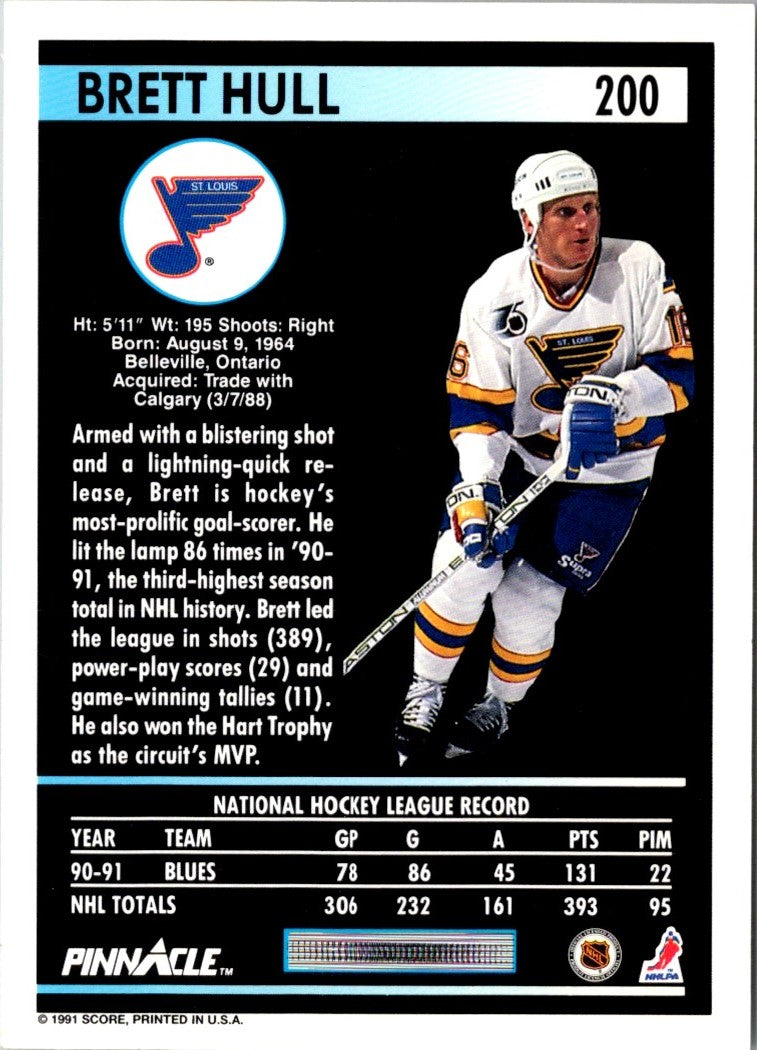 1991 Pinnacle Brett Hull