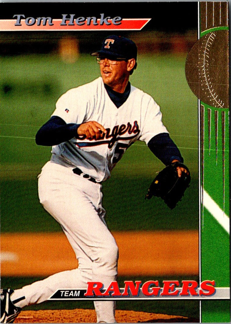 1993 Stadium Club Texas Rangers Tom Henke