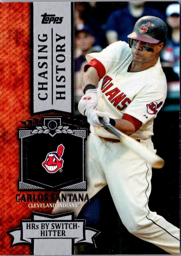 2013 Topps Chasing History Carlos Santana #CH-7