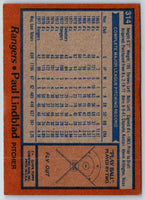 1978 Topps Paul Lindblad #314