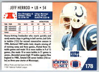 1991 Pro Set Jeff Herrod #178