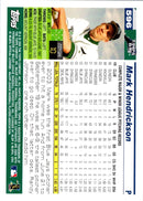 2005 Topps Mark Hendrickson